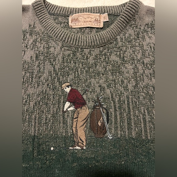 Men's #vintage Golf Sweater - Picture 7 of 13
